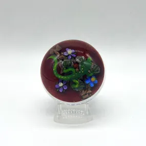 Mini Lizard Paperweight by Ken Rosenfeld