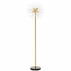 Modern Floor Lamp, Tall Standing Lamp with Dandelion-like Lampshade for Living Room